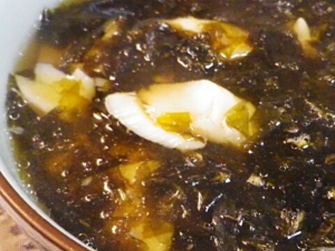 赤魚の干物と焼あまのりスープ